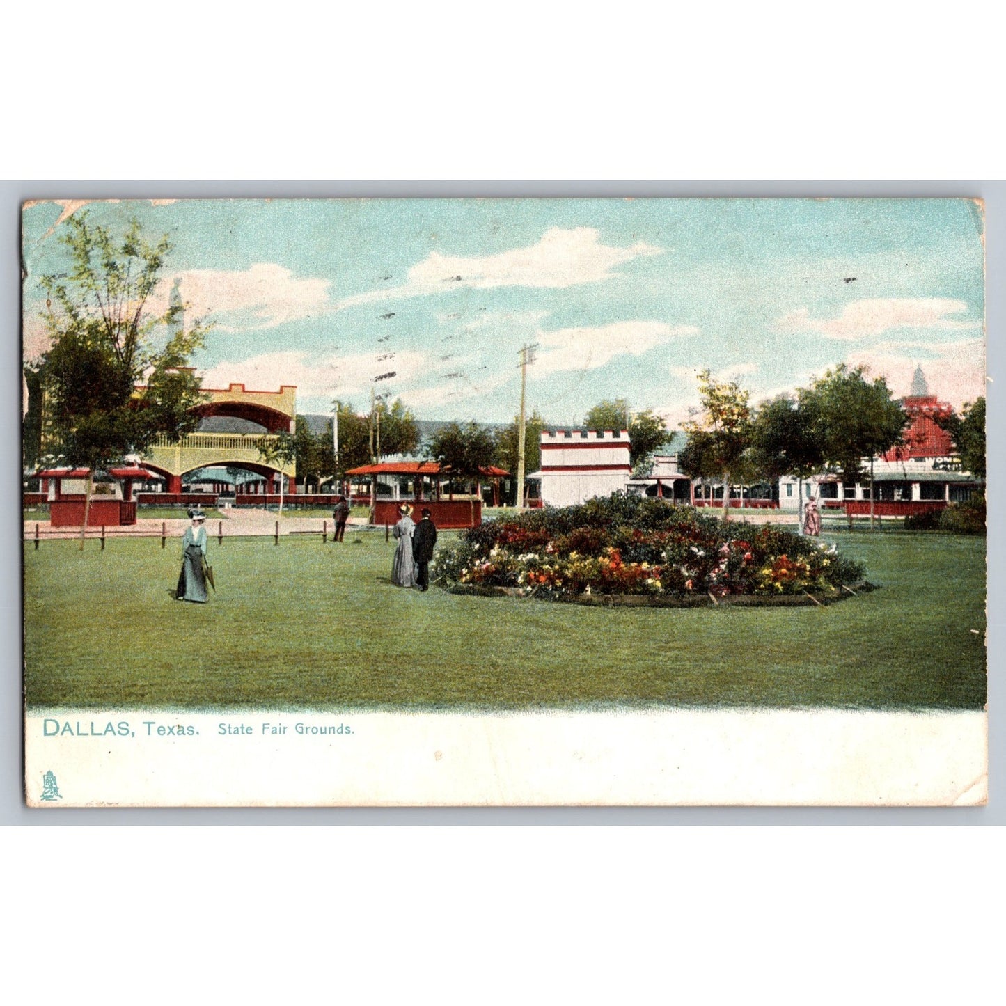 Dallas TX Texas State Fair Grounds 1910 Divided Back Postcard Used