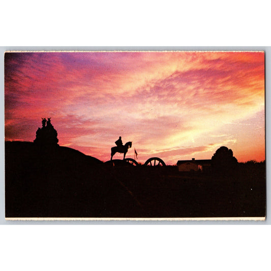 Postcard VA Virginia Manassas National Battlefield Park Stonewall Jackson 1960s