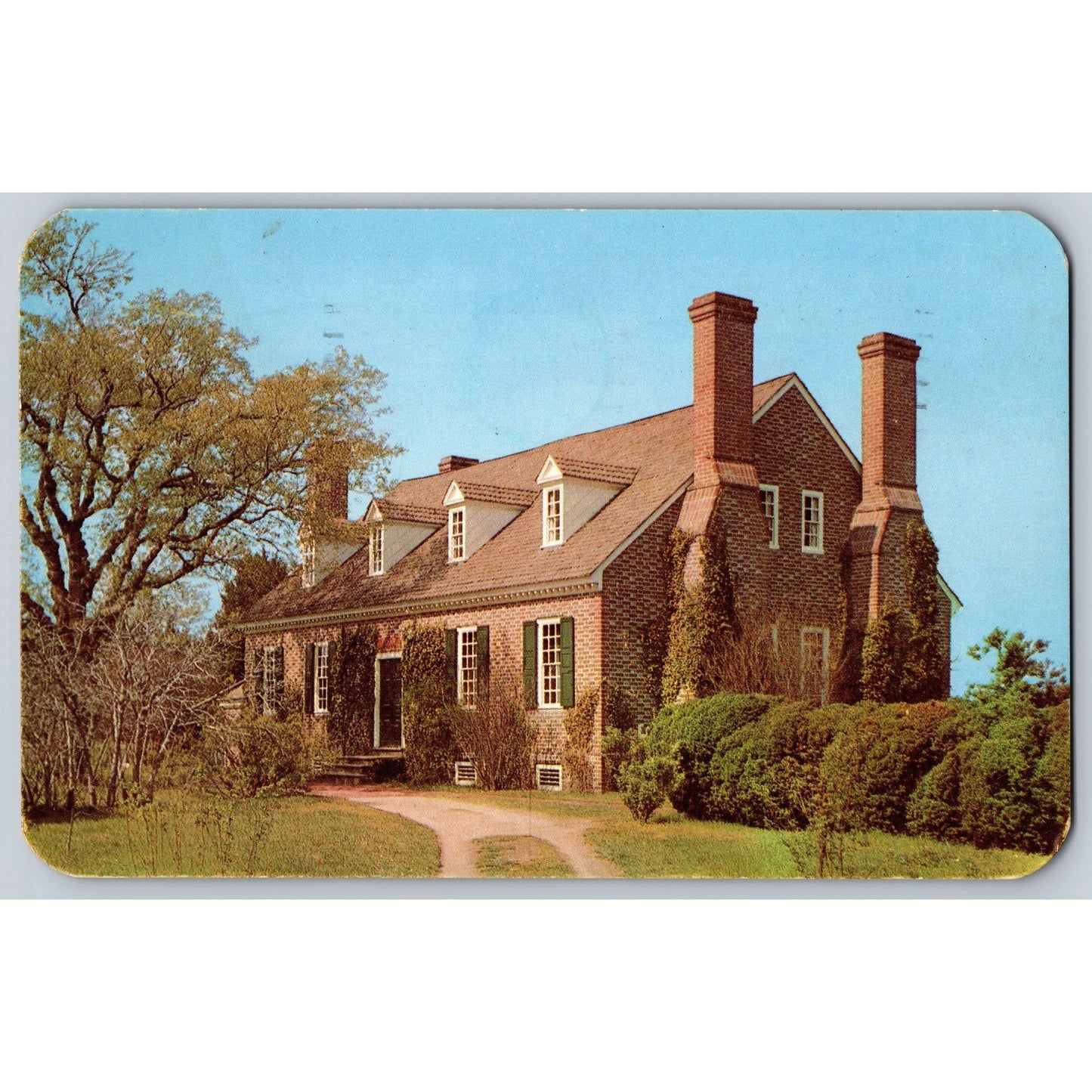 Westmoreland VA Virginia George Washington Memorial House 1951 Chrome Postcard
