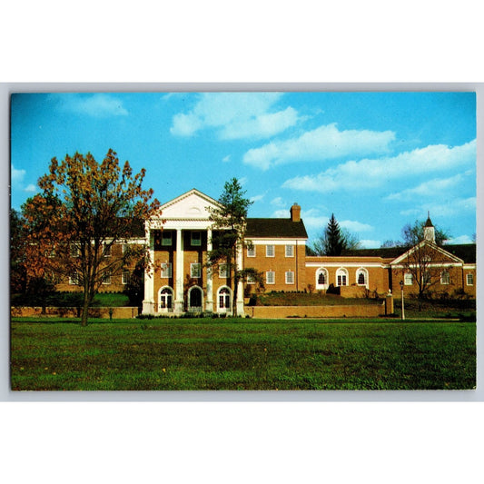 Delaware OH Ohio Methodist Theological School Library Auditorium Chrome Postcard