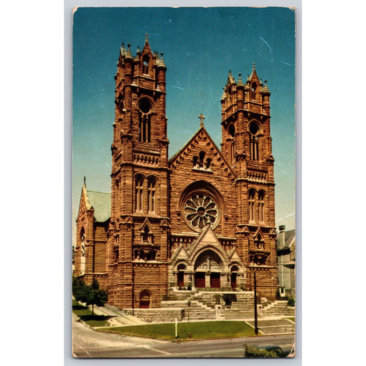 Salt Lake City UT Utah Cathedral Of The Madeleine 1954 Chrome Postcard Used