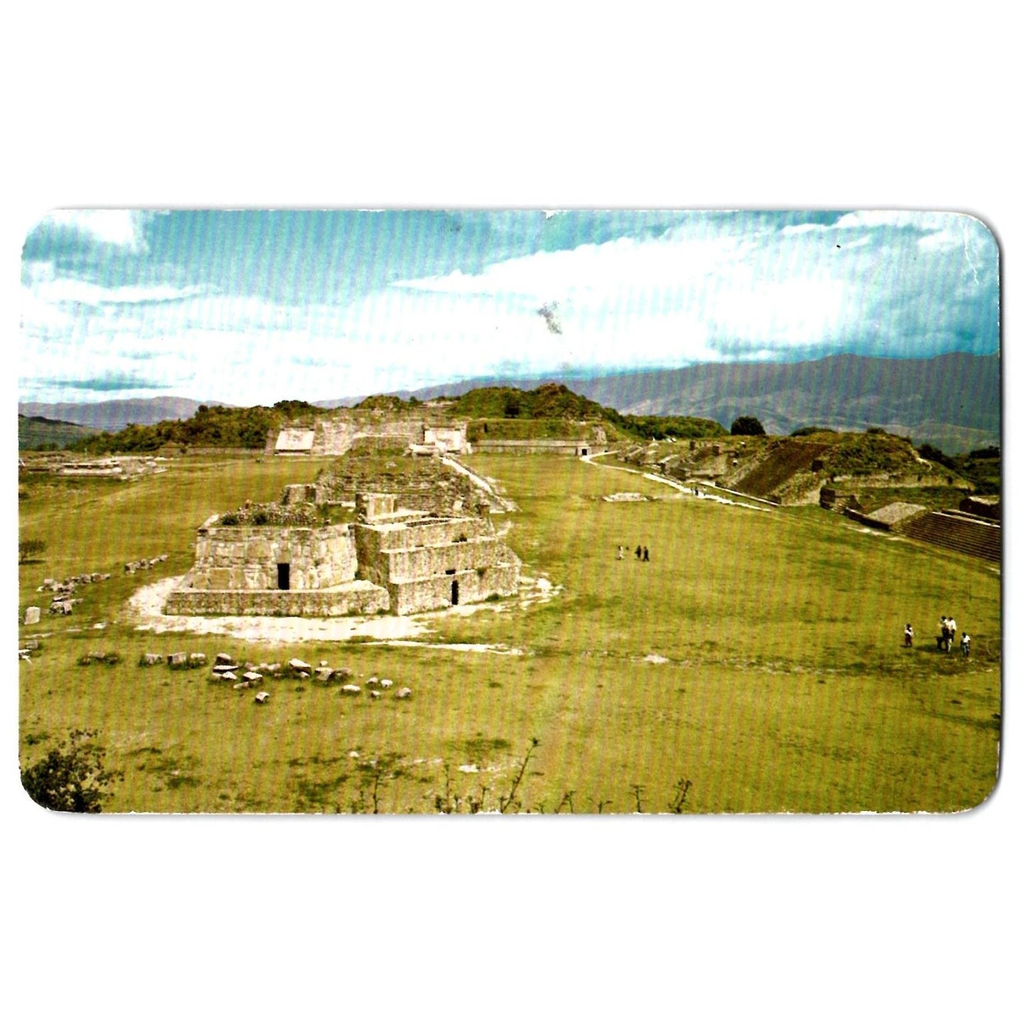 Alban Mexico Oaxaca Monte General View 1972 Chrome Postcard Used