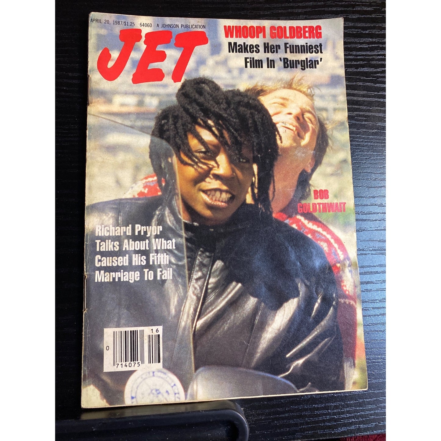 Jet Magazine April 20 1987 Whoopi Goldberg & Bobcat Goldthwait No Label