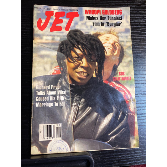 Jet Magazine April 20 1987 Whoopi Goldberg & Bobcat Goldthwait No Label
