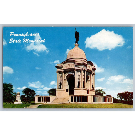 Gettysburg PA Pennsylvania State Memorial Chrome Postcard Mike Roberts