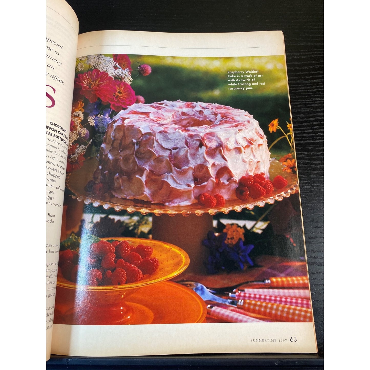 Southern Living Summertime Magazine 1997 Parties Picnics Tomato Tips Raspberry Cake
