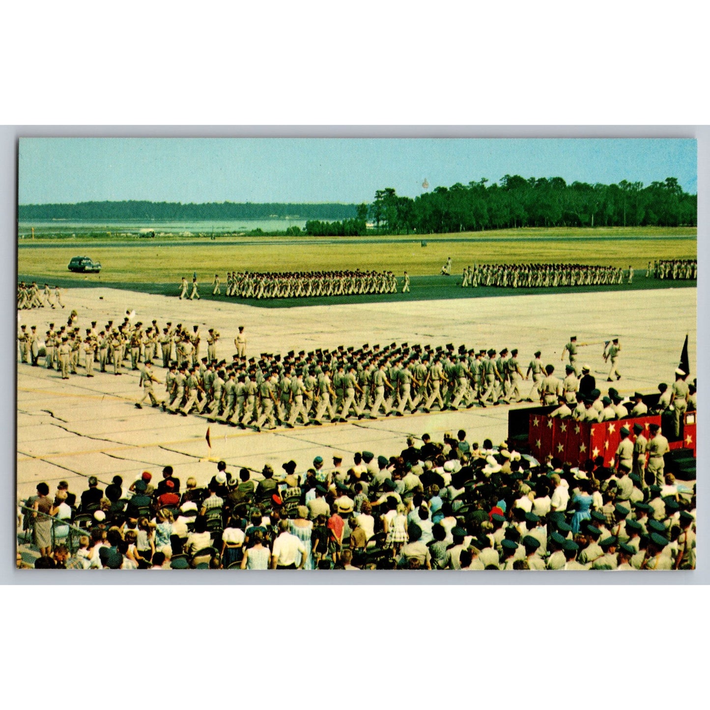 Biloxi MS Mississippi Keesler Air Force Base Chrome Postcard Unused Deep South