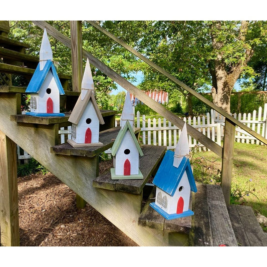 Handmade Birdhouse from Rough Sawn Lumber - Bluebird Houses