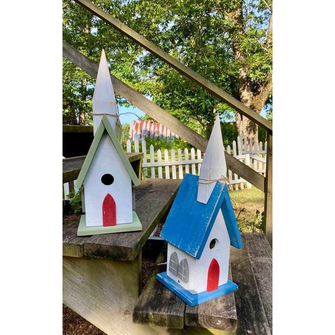 Handmade Birdhouse from Rough Sawn Lumber - Bluebird Houses