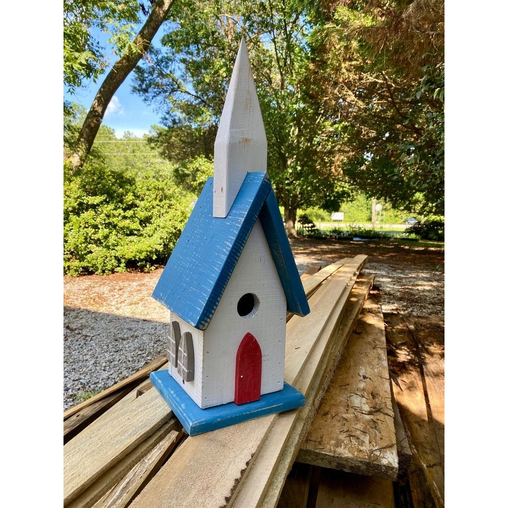 Handmade Birdhouse from Rough Sawn Lumber - Bluebird Houses