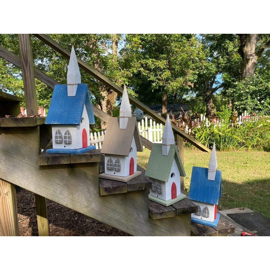 Handmade Birdhouse from Rough Sawn Lumber - Bluebird Houses