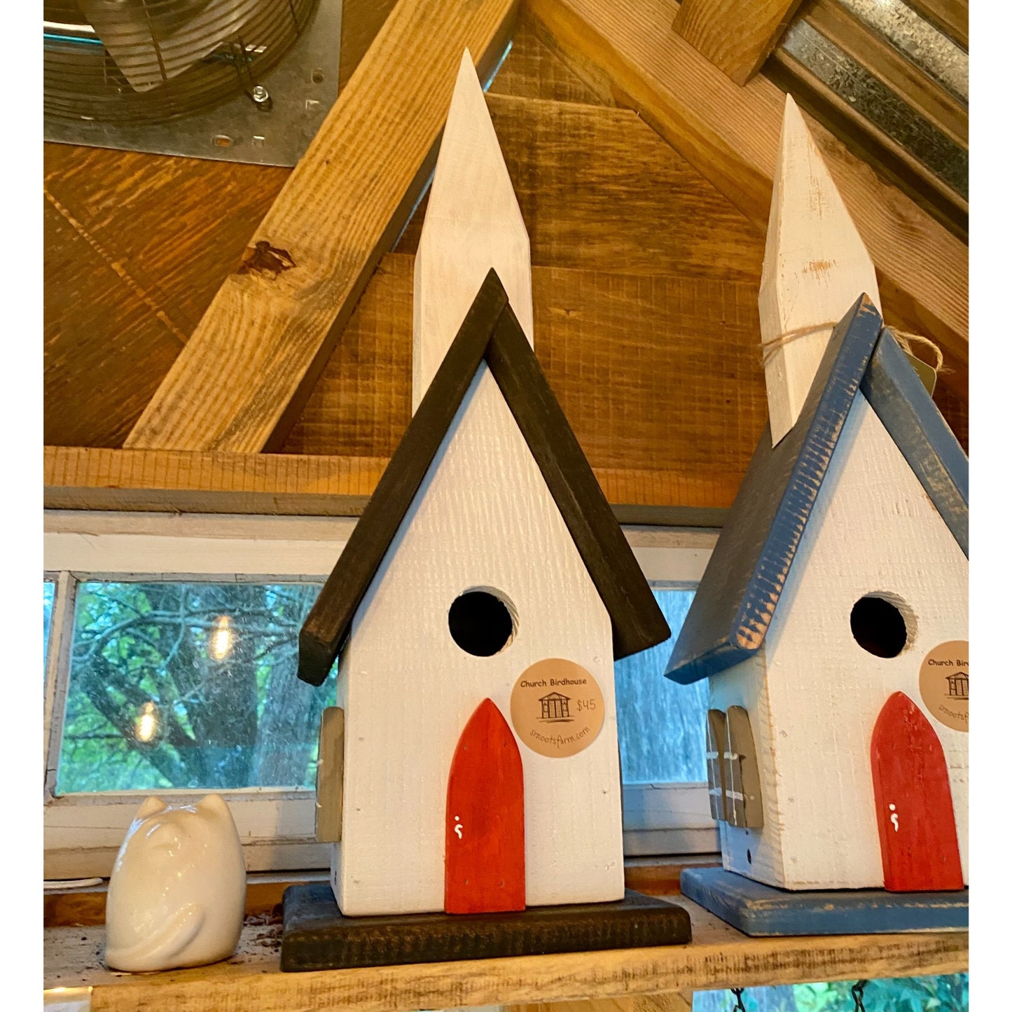 Handmade Birdhouse from Rough Sawn Lumber - Bluebird Houses