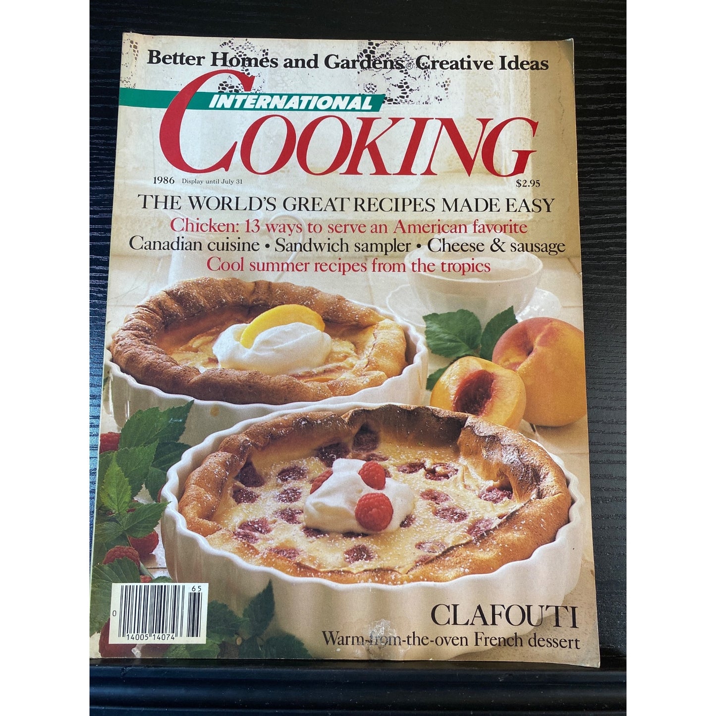 Better Homes And Gardens Magazine 1986 International Cooking Recipes Cuisine