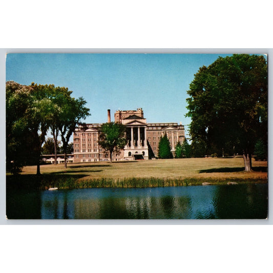 Plattsburgh NY New York Physicians' Hospital Chrome Postcard Unused Kodachrome