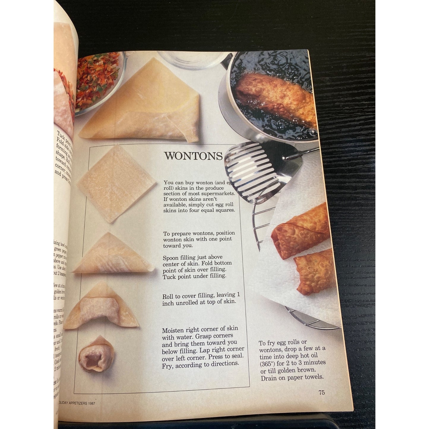Better Homes & Gardens Magazine 1987 Holiday Appetizers Bite Size Recipes Party