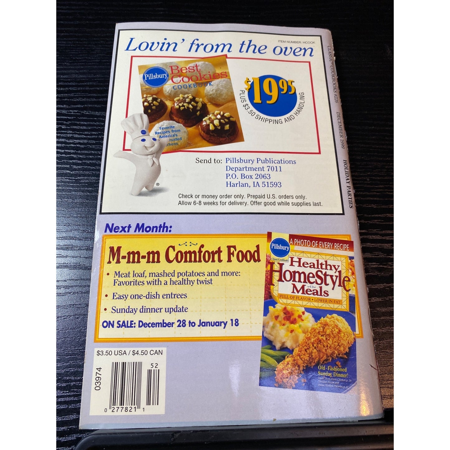 Pillsbury Celebrate Holiday Parties Cookbook Dec 1999 Recipes & Party Ideas