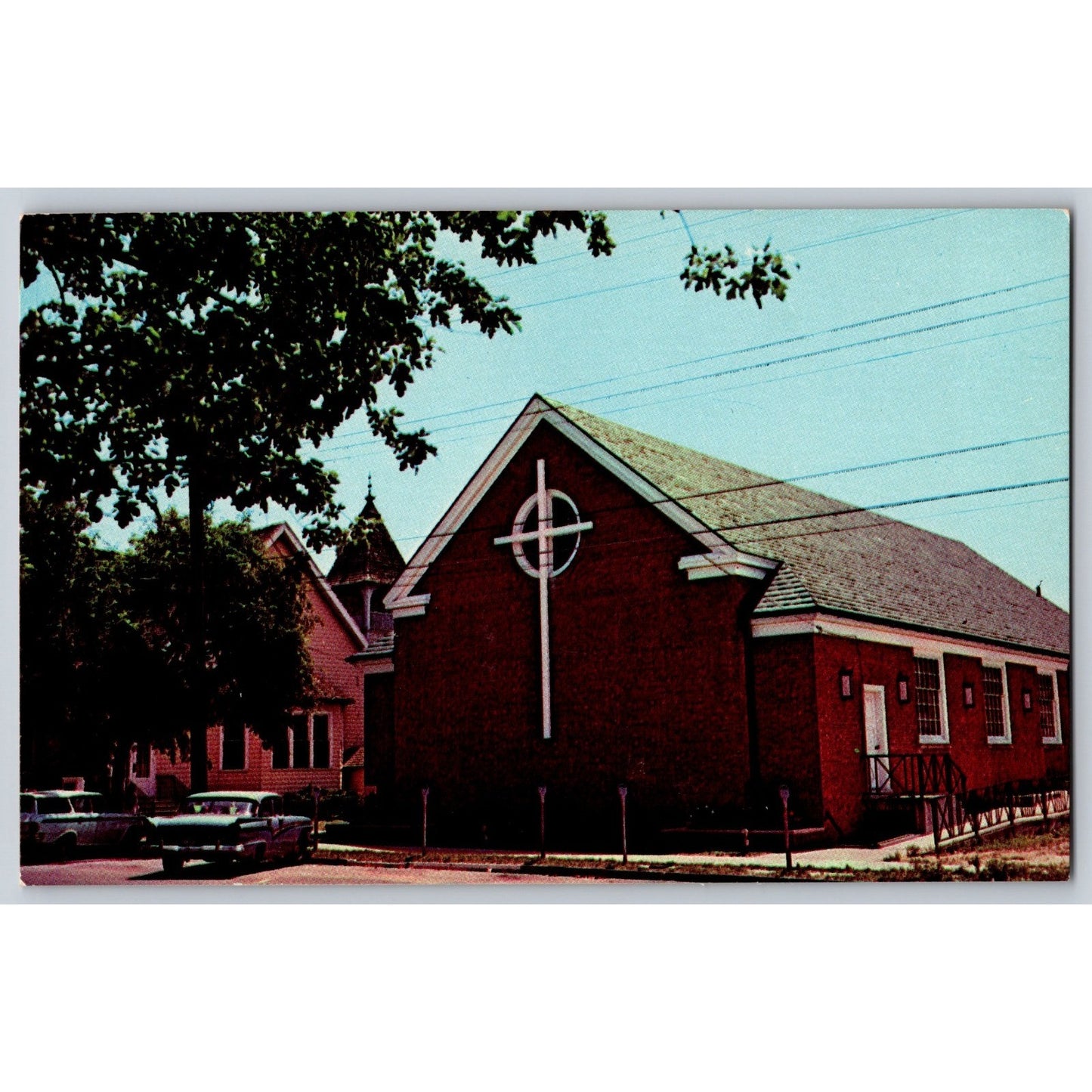 Rehoboth Beach DE Delaware Epworth Methodist Church 1960s Chrome Postcard Unused