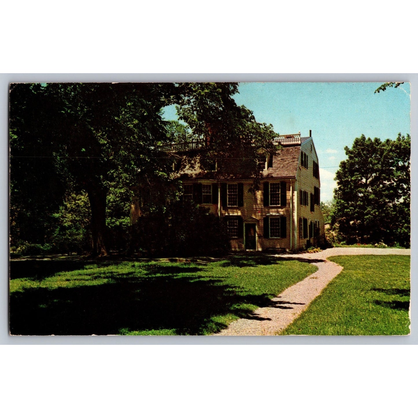 Quincy MA Massachusetts Dorothy Quincy Homestead Chrome Postcard Used