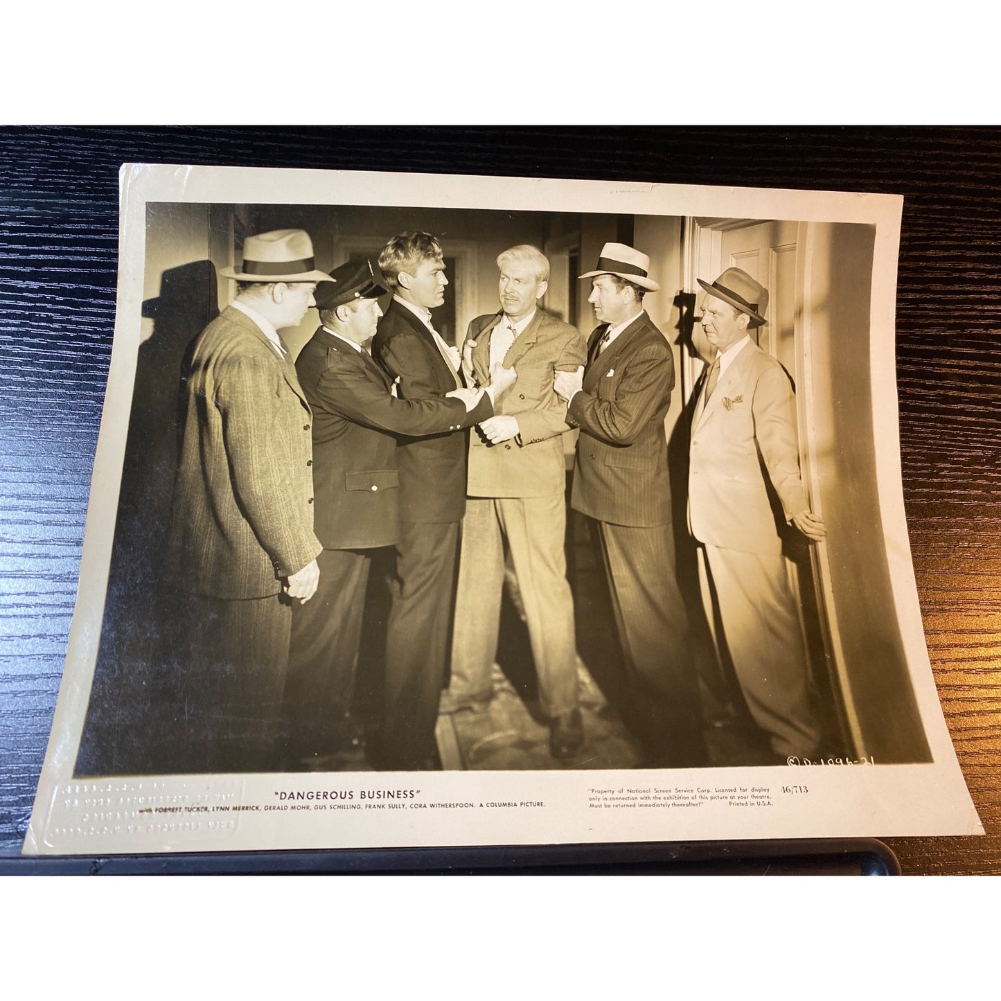 Movie Photo 8x10 Glossy 1946 Dangerous Business Forrest Tucker & Cast