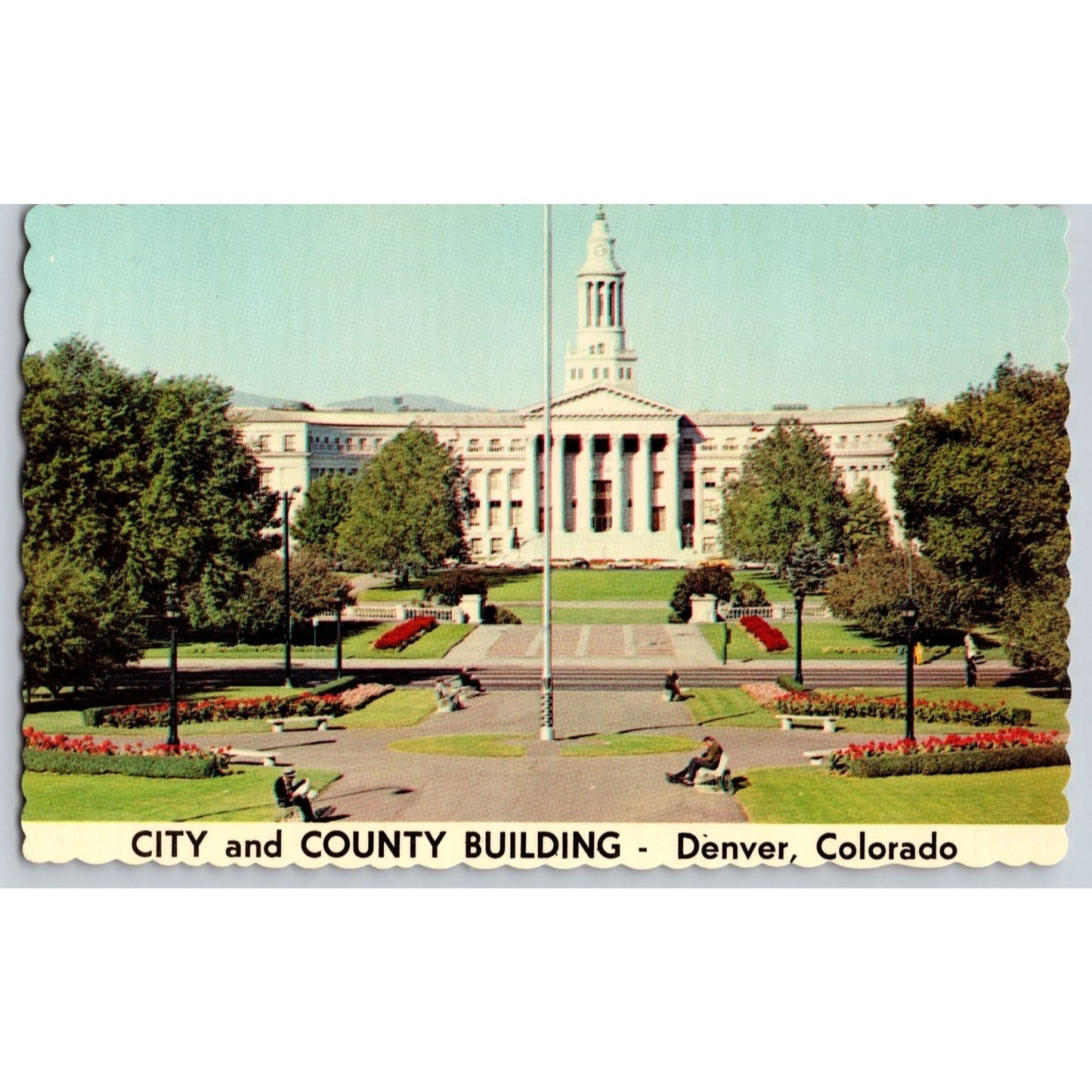 Denver CO Colorado City and County Building 1969 Chrome Postcard Larry Witt