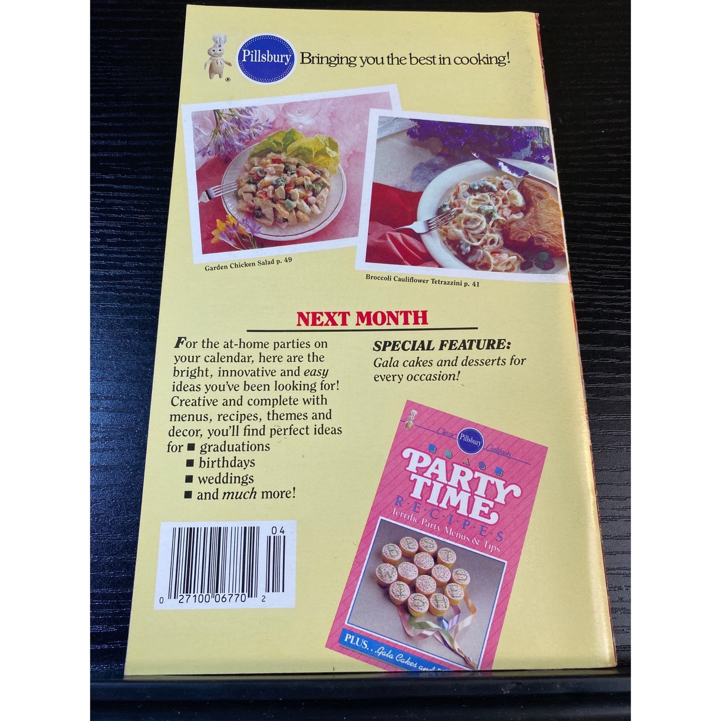 Pillsbury Bake-Off Favorites Cookbook Booklet 1989 Classic #98 40 Years