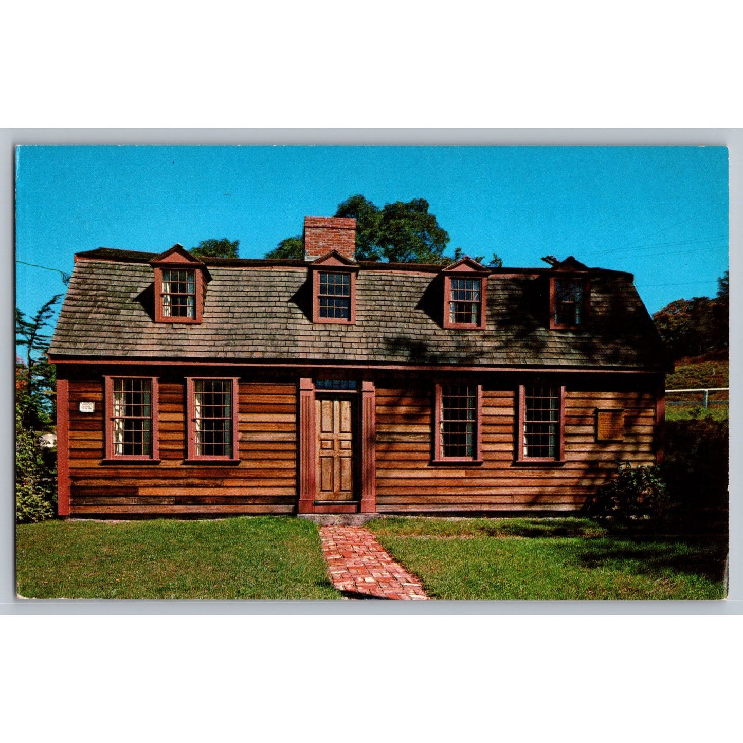 Weymouth MA Massachusetts Abigail Adams Birthplace Chrome Postcard Bromley & Co