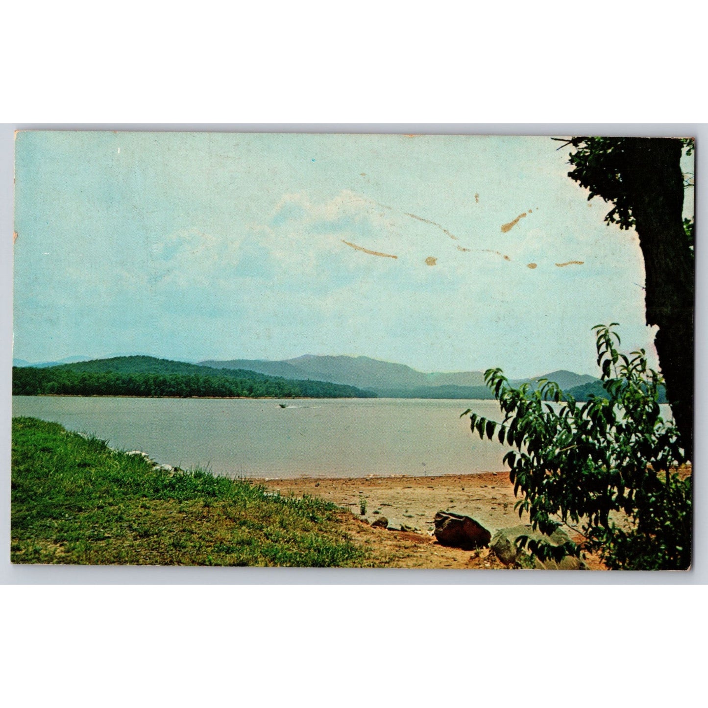 Lake Blue Ridge GA Georgia Scenic Landscape Lake 1971 Chrome Postcard