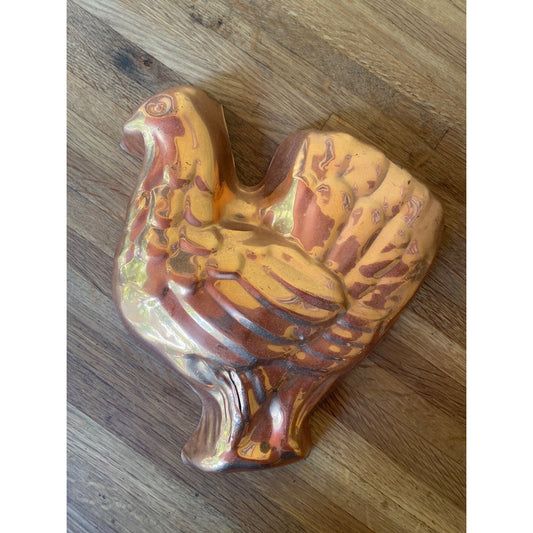 Copper Turkey Mold Wall Hanging Decorative Vintage Piece