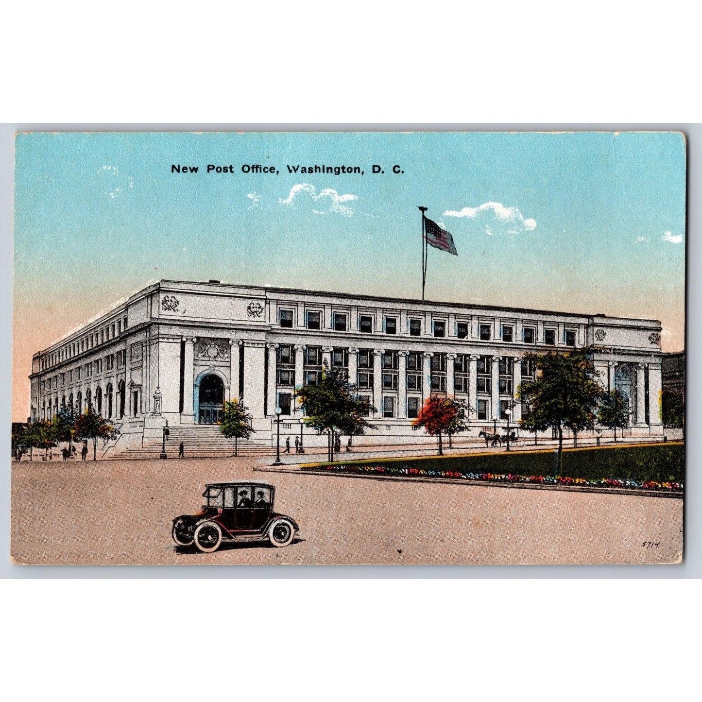 Washington DC New Post Office Washington DC Divided Back Postcard BS Reynolds Co