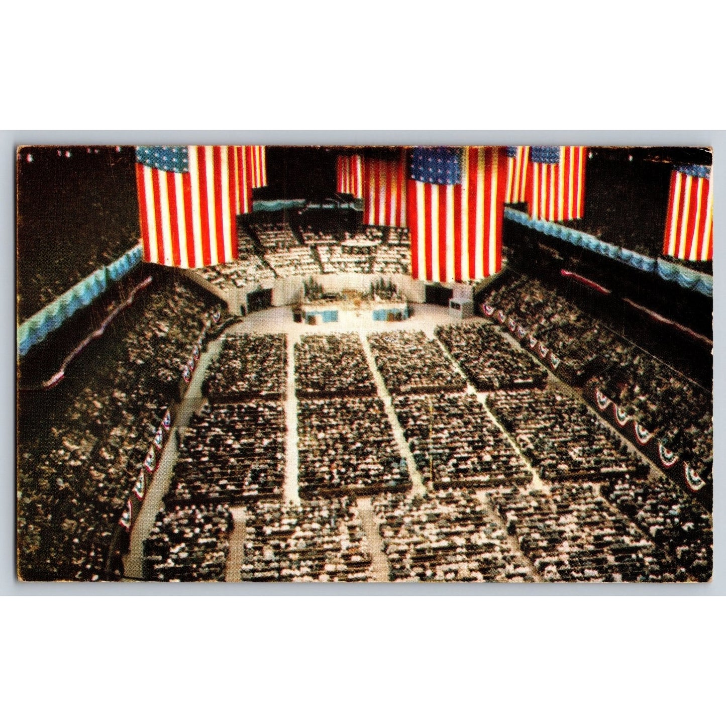 New York City NY Madison Square Garden Billy Graham Crusade Chrome Postcard