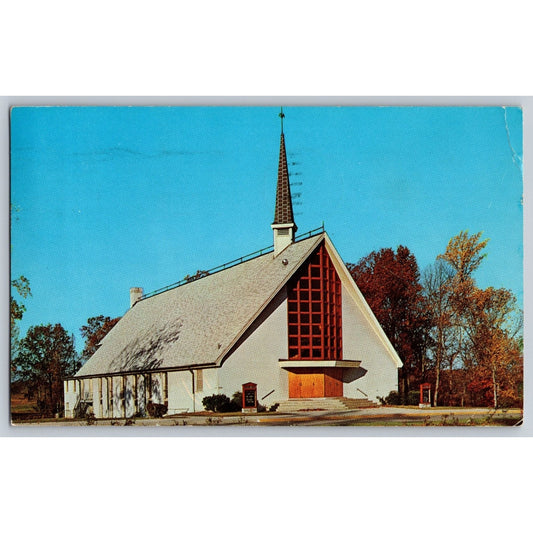 Fort Knox KY Kentucky Prichard Place Chapel 1962 Chrome Postcard Used