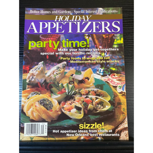 Better Homes & Gardens Holiday Appetizers Cooking Magazine 1997 Special Issue