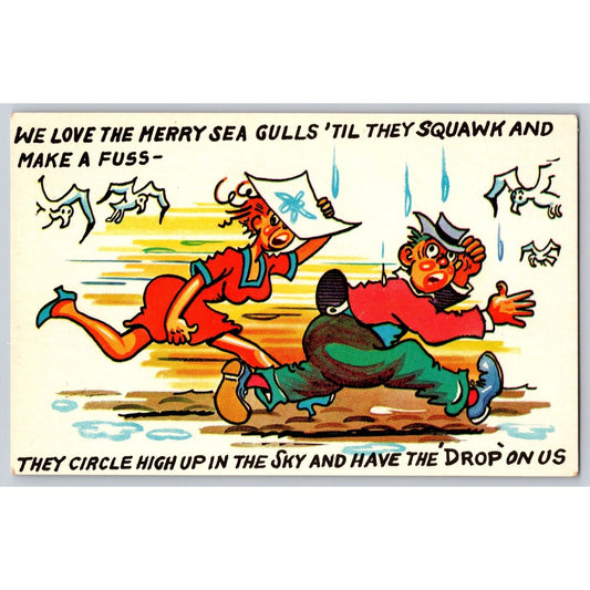 Comic Postcard Cartoon Humorous Sea Gulls Tilminor Bros USA