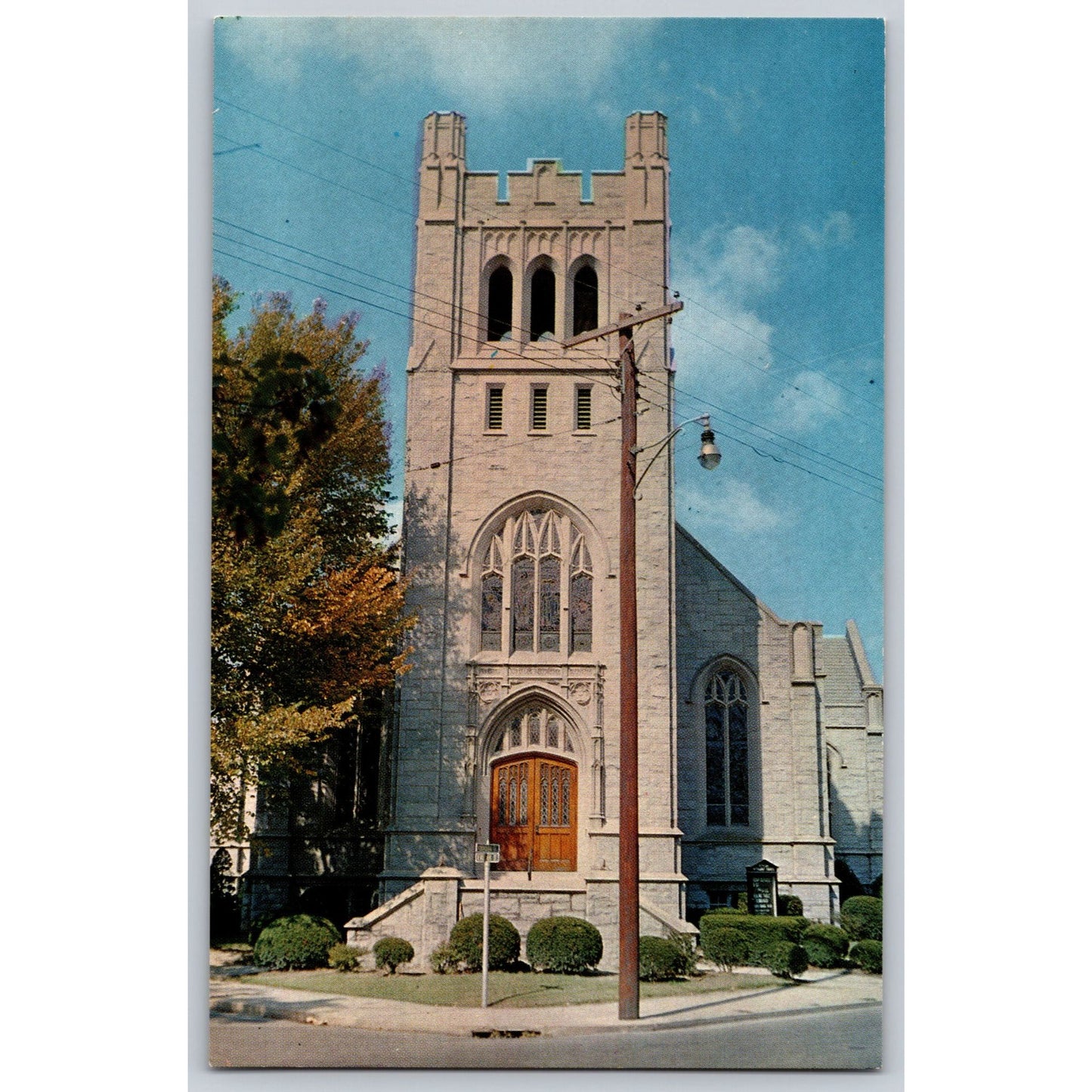 Salisbury MD Maryland Bethesda Methodist Church Chrome Postcard Unused