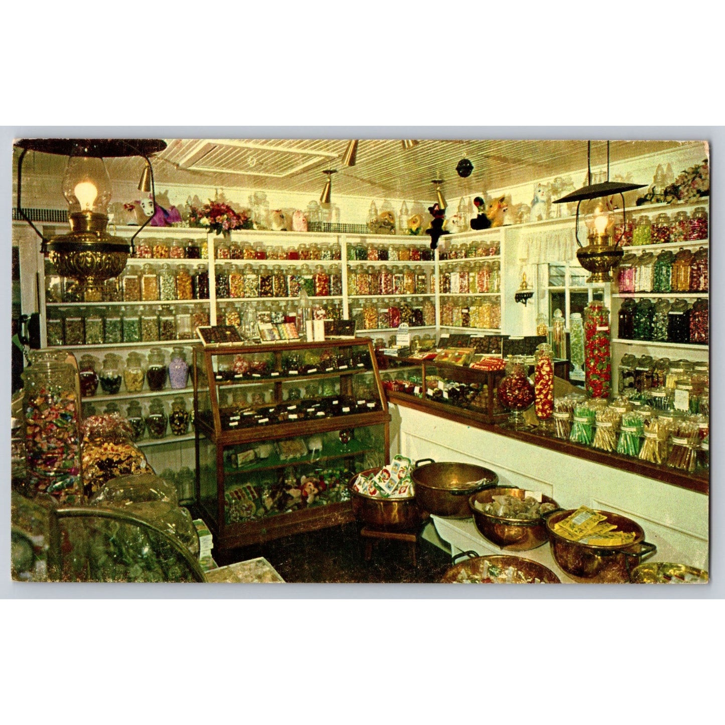 Smithville NJ New Jersey Historic Sweetshop Candy Store Chrome Postcard 1965