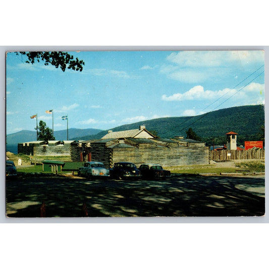 Lake George NY New York Fort William Henry 1957 Chrome Postcard Used