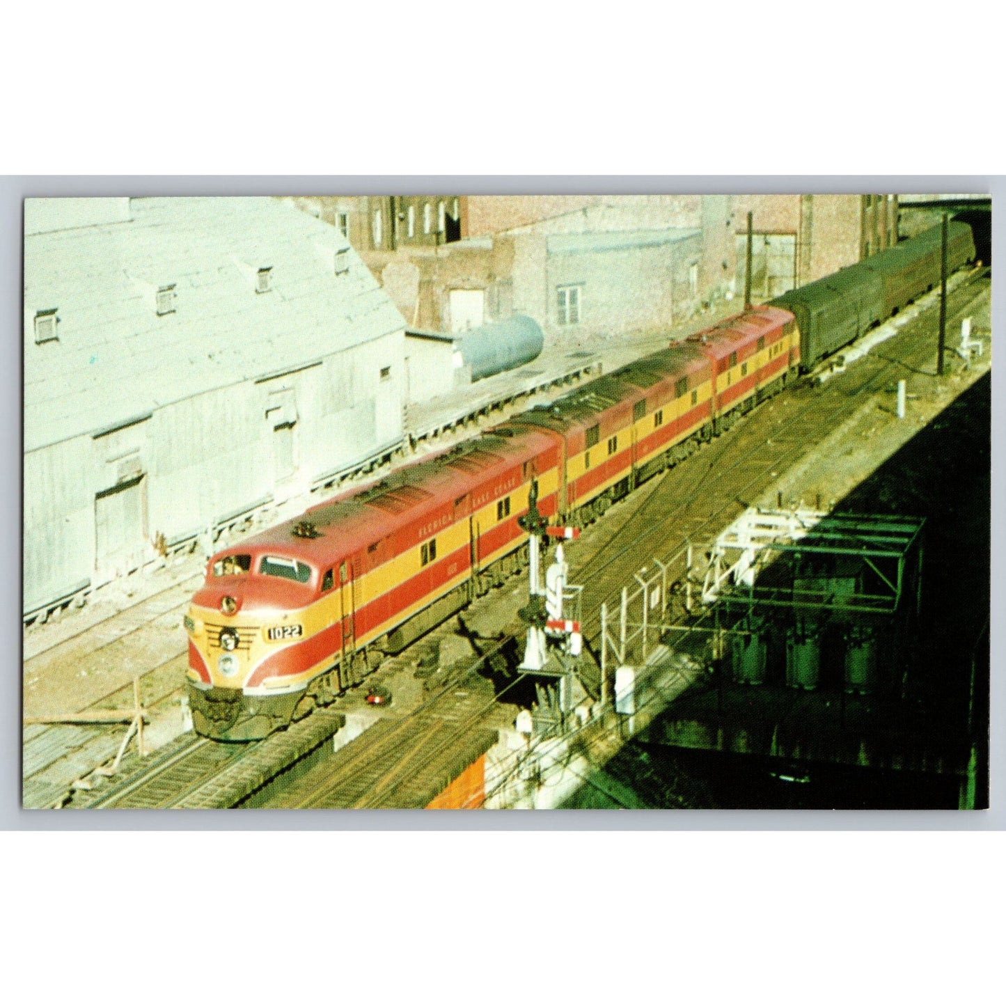Jacksonville FL Florida The Southwind Train Railroad 1958 Postcard F E C Railway