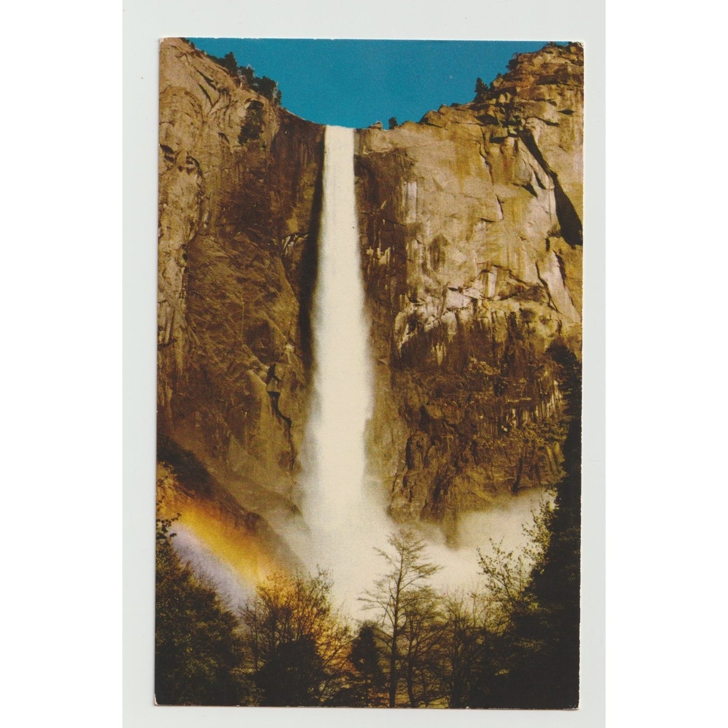 Yosemite CA California Bridalveil Falls Waterfall Chrome Unused