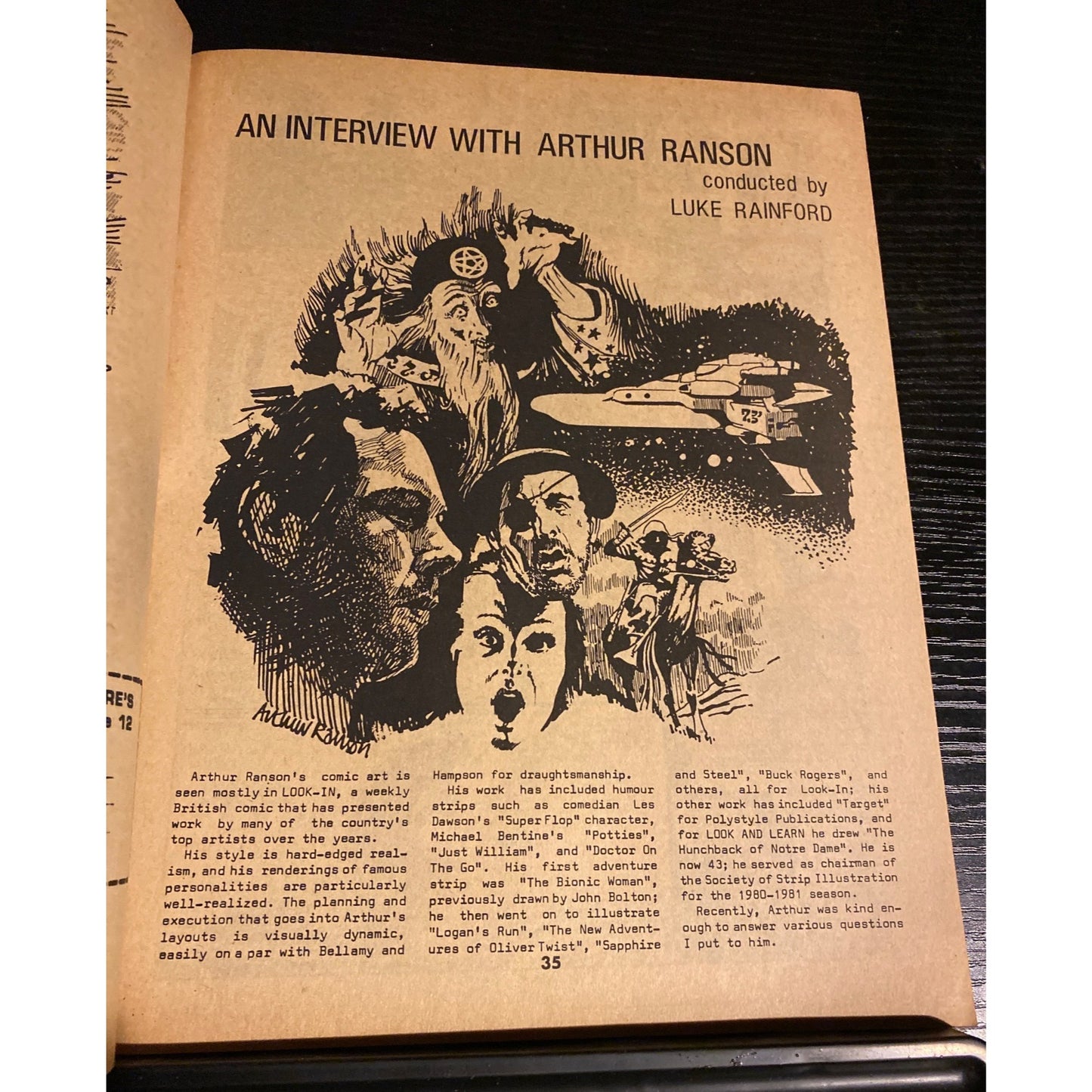 BEM #36 Comic Book British Fanzine 1981 New Media Publishing Heroes Of 2000AD