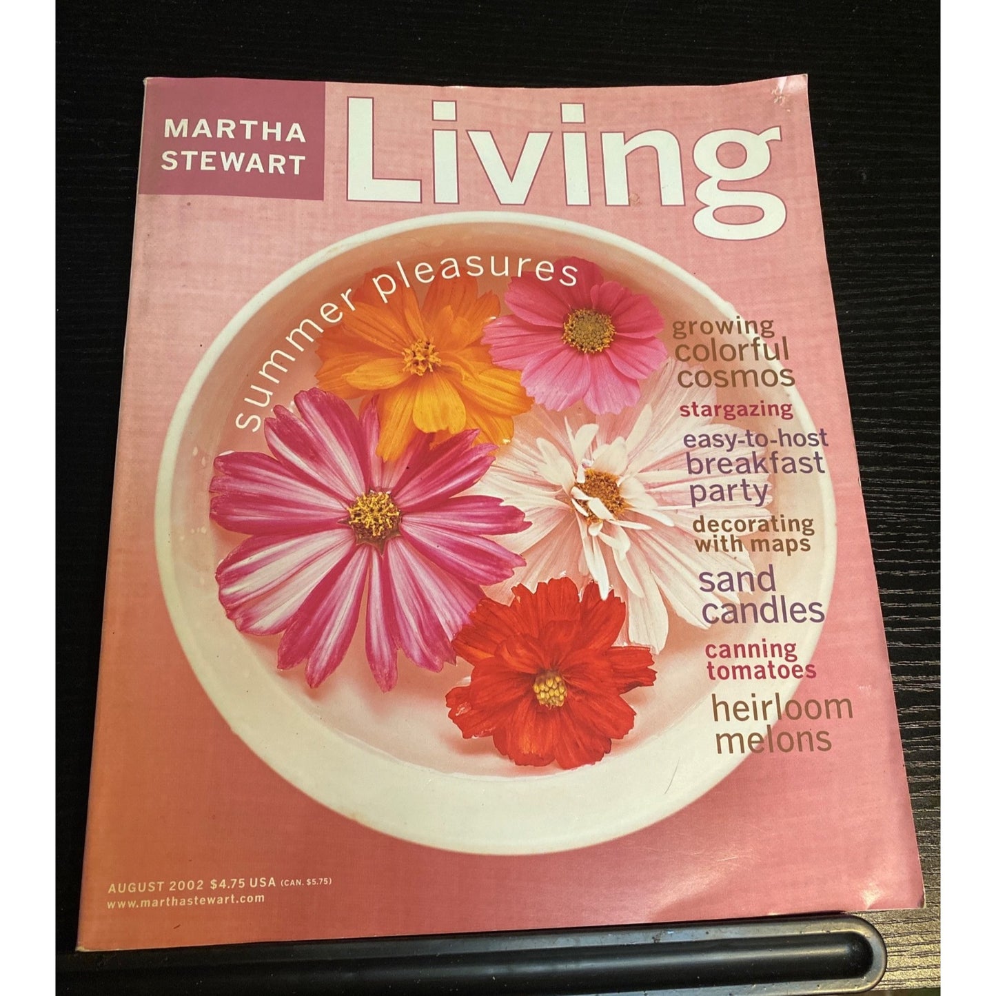 Martha Stewart Living Magazine #105 Aug 2002 Recipe Gardening Decor Entertaining