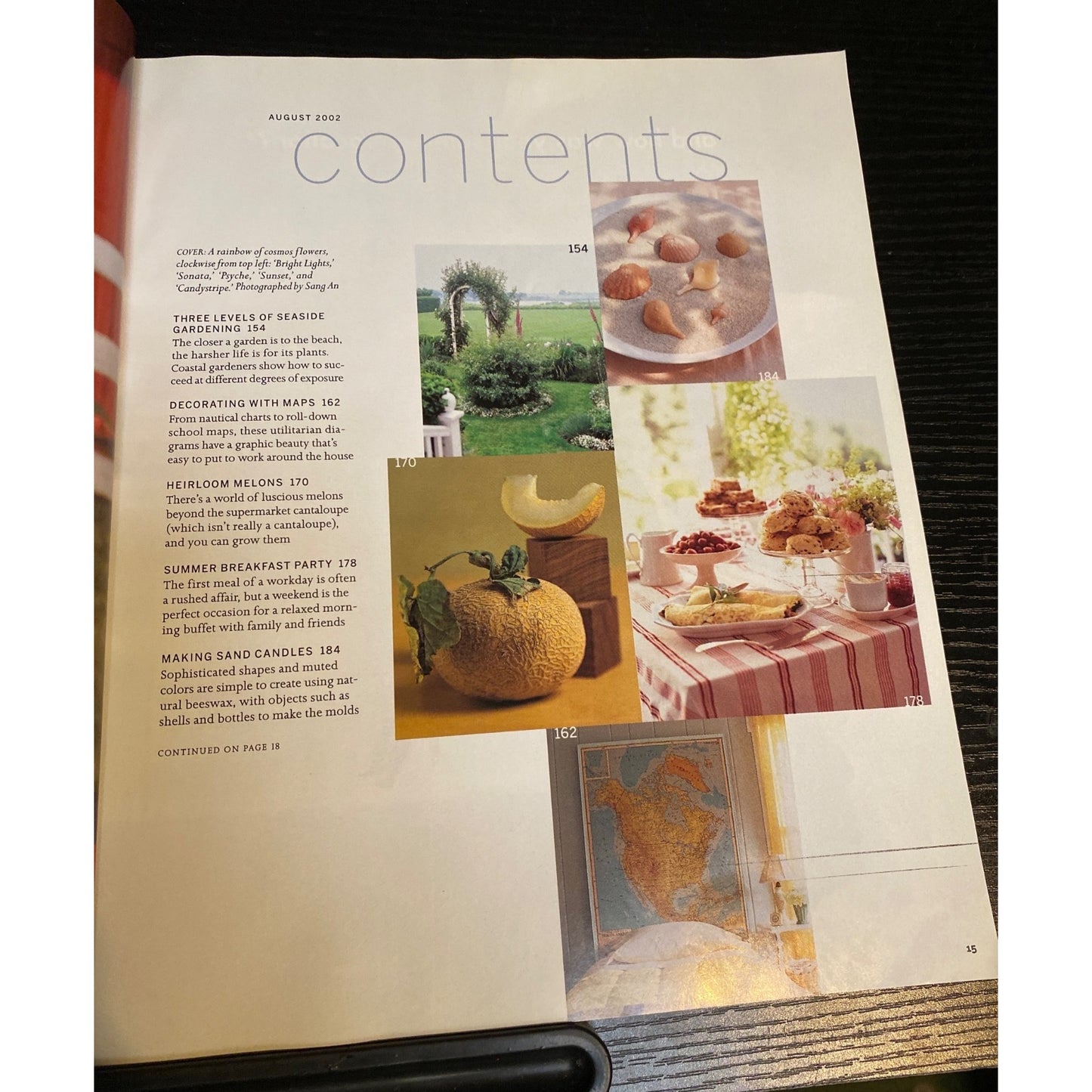 Martha Stewart Living Magazine #105 Aug 2002 Recipe Gardening Decor Entertaining