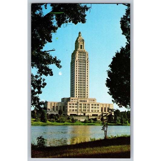 Baton Rouge LA Louisiana State Capitol Chrome Postcard Unused