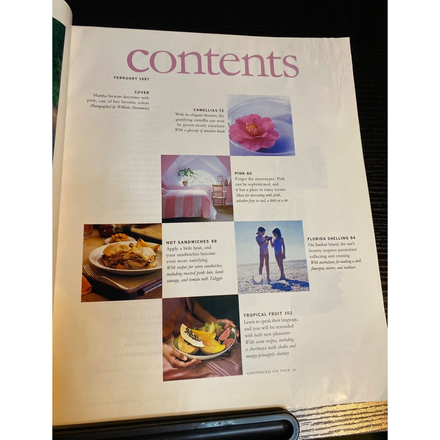 Martha Stewart Living Magazine February 1997 Homekeeping Recipes Crafts Florida Shelling Vintage