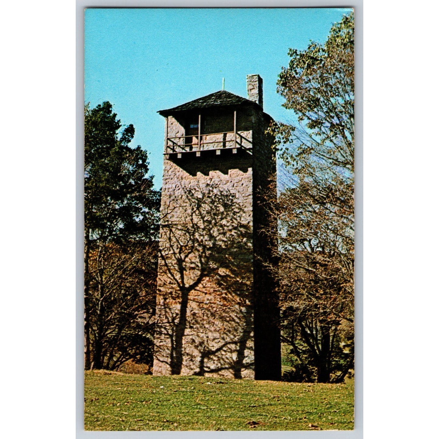 Pulaski Wythe County VA Virginia Old Shot Tower Historic Landmark Postcard