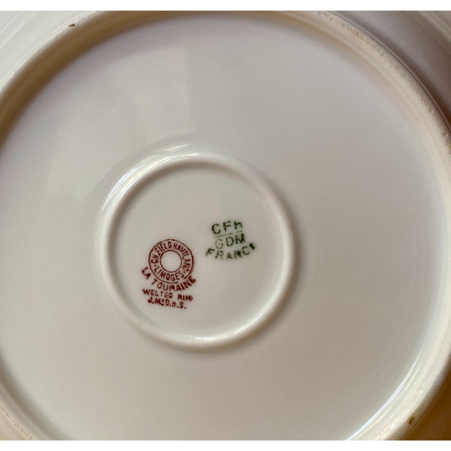 CH Fields Haviland Limodges Floral Ceramic Soup Bowls With Delicate Pattern Set Of 5