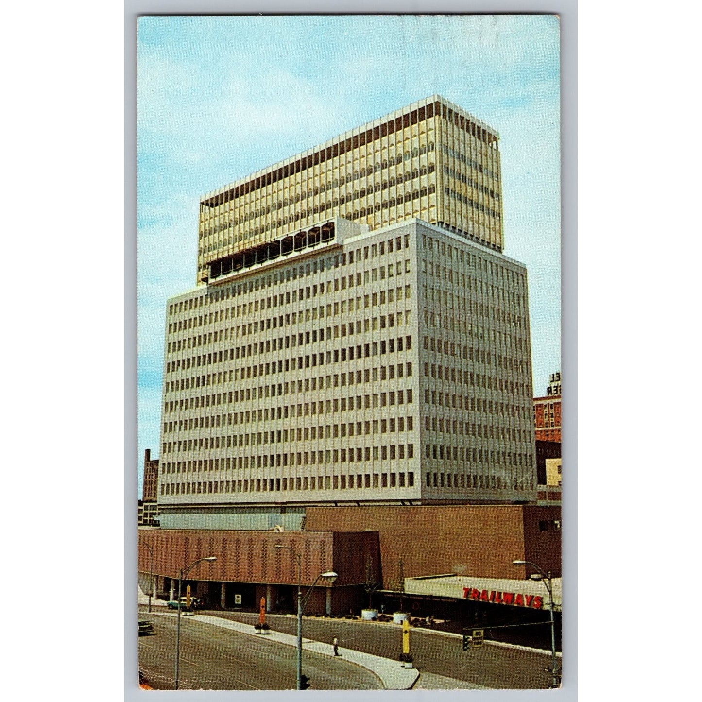 Rochester NY New York Midtown Plaza Skyscraper Postcard 1963