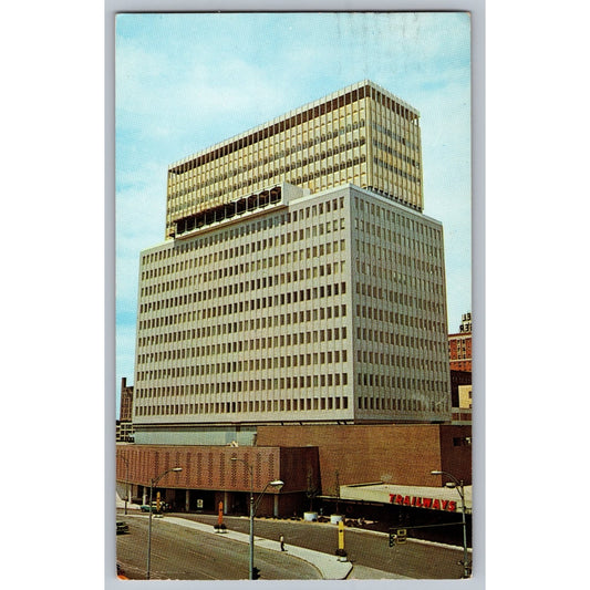 Rochester NY New York Midtown Plaza Skyscraper Postcard 1963