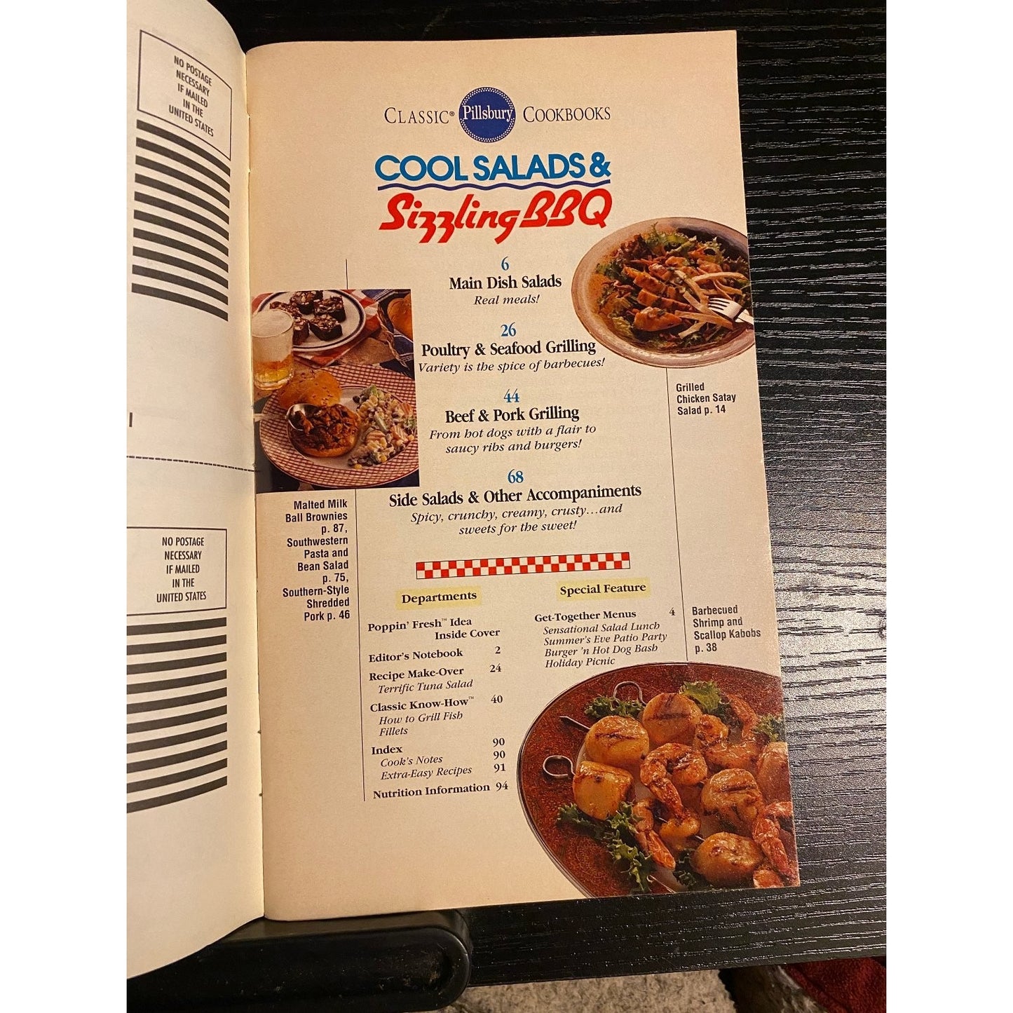 Pillsbury Classic Cookbook Booklet June 1993 #148 Cool Salads BBQ