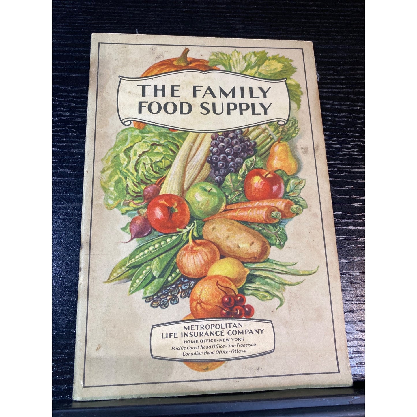 The Family Food Supply 1934 Metropolitan Life Insurance Co Paperback