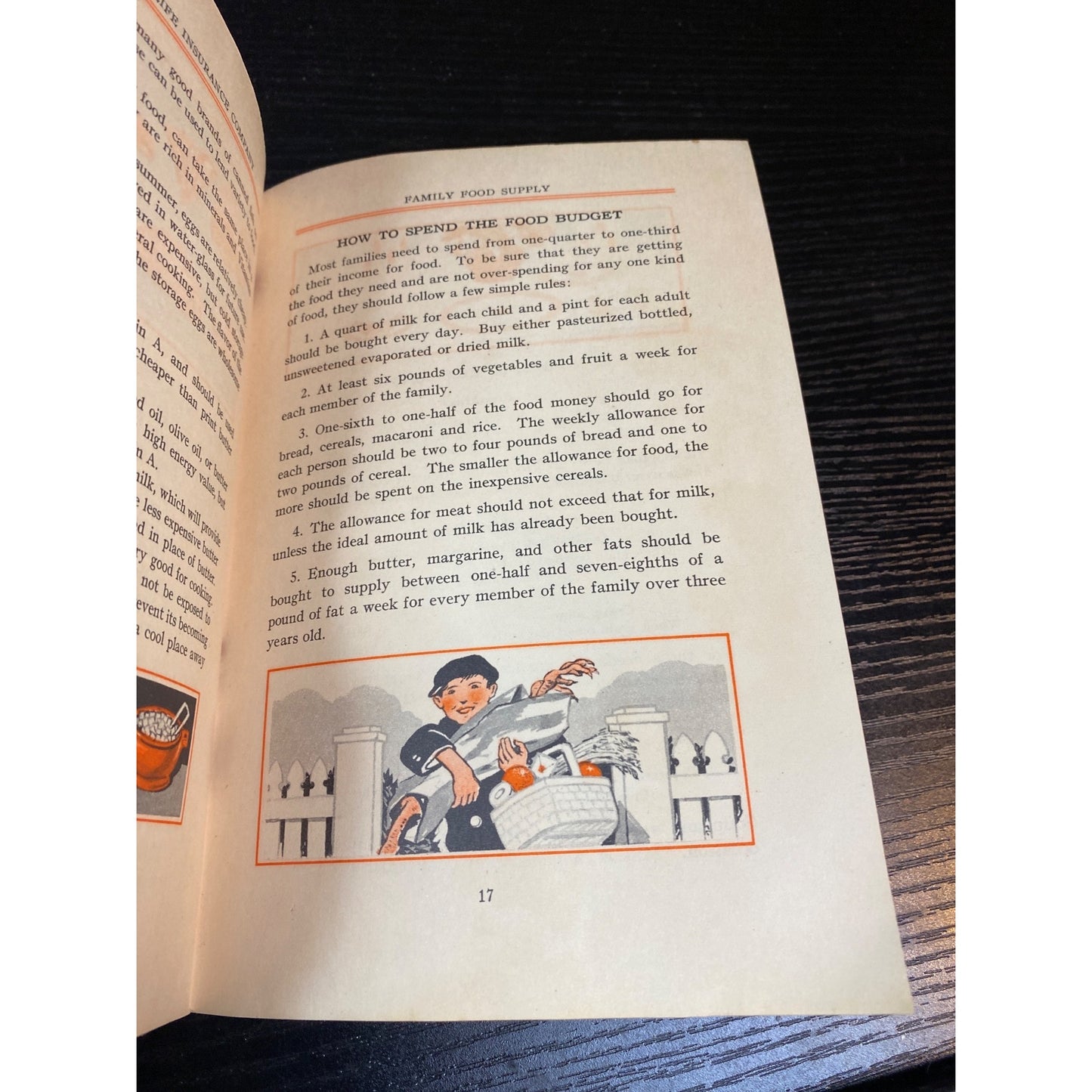 The Family Food Supply 1934 Metropolitan Life Insurance Co Paperback